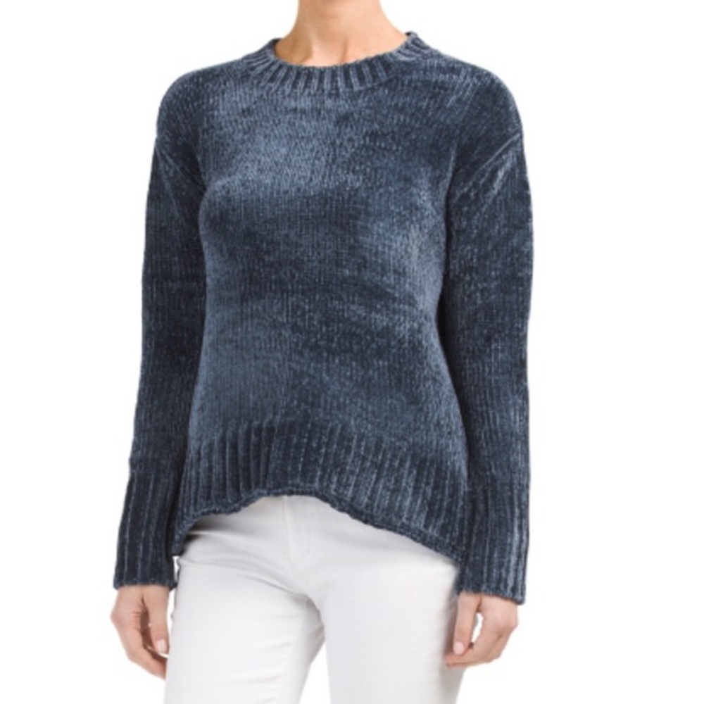 Philosophy chenille navy sweater